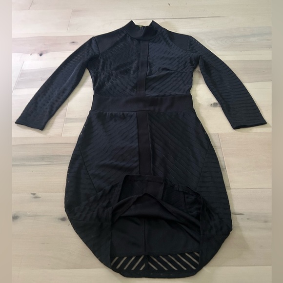 Black Bodycon Sheer Top Dress Small - Picture 10 of 15